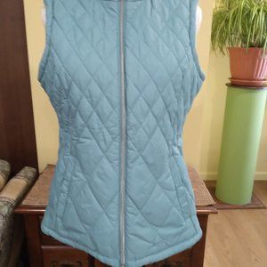 Free Country Women's Vest Quilted/Sherpa Reversible Puffer, Size M